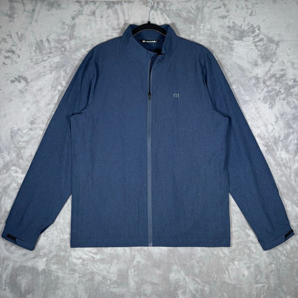 Men’s Travis Mathew Blue Stretch Performance Golf Jacket Size M